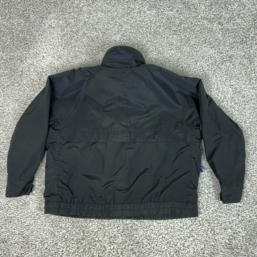 Vintage Columbia Jacket Mens XL Black Whirlibird Windbreaker Ski Outdoor 90s